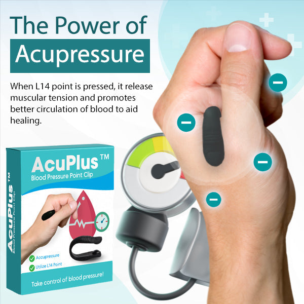 AcuPlus™ Blood Pressure Point Clip - Up to 80% Discounts when you buy 10pcs!